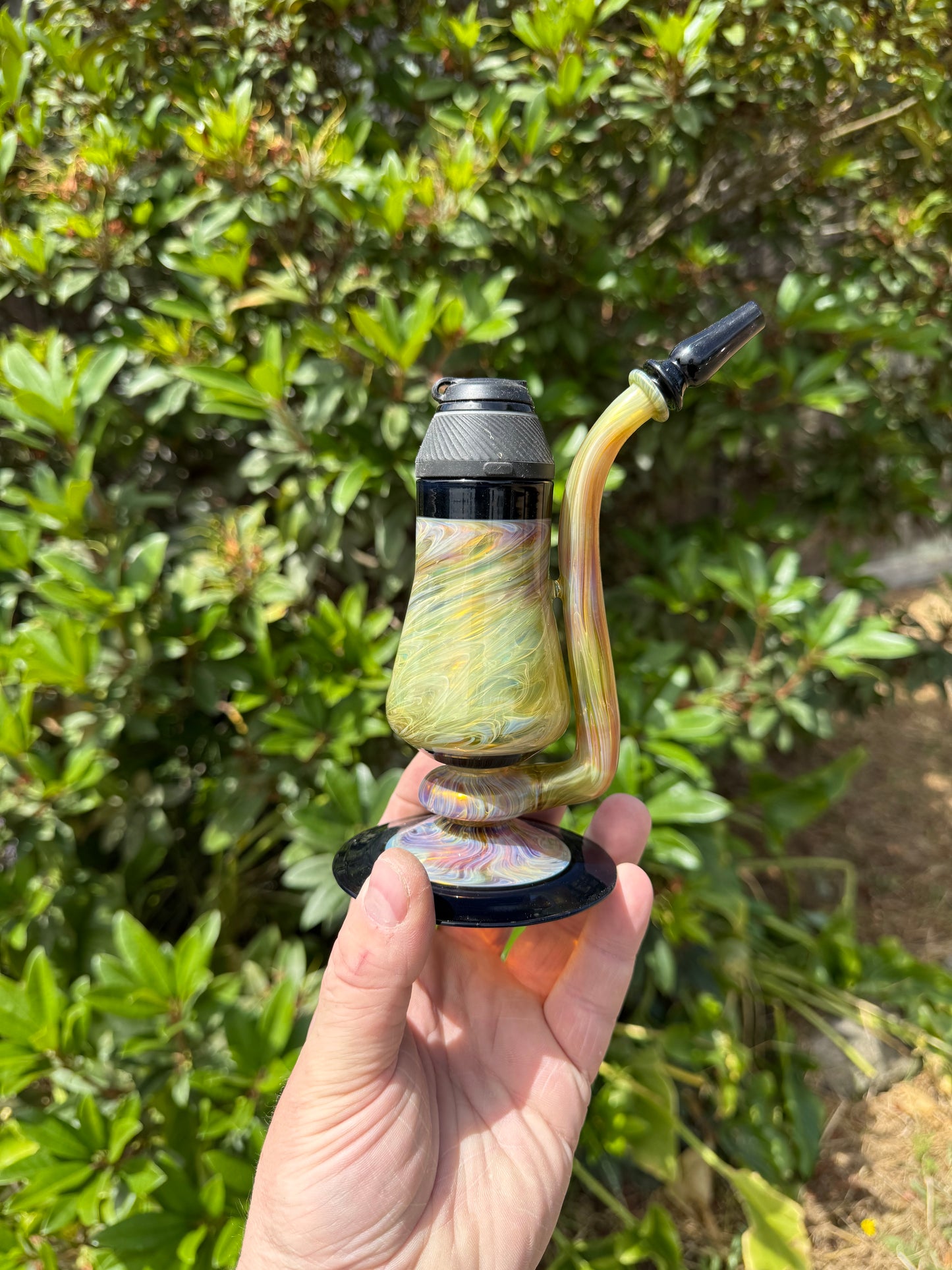 Proxy Sherlock/Drinking Glass Amber Purple over Electrum