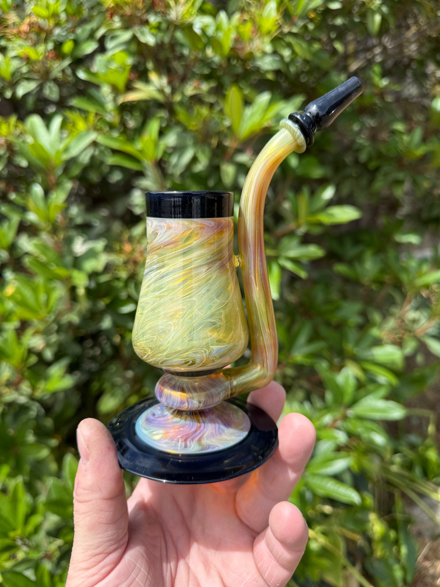 Proxy Sherlock/Drinking Glass Amber Purple over Electrum