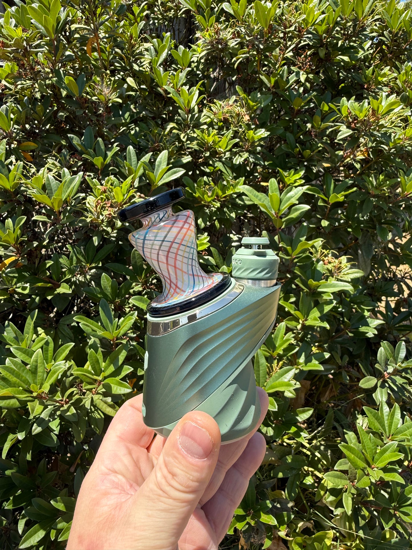 Puffco Dry Top Rainbow Ratichello over White Samurai UV