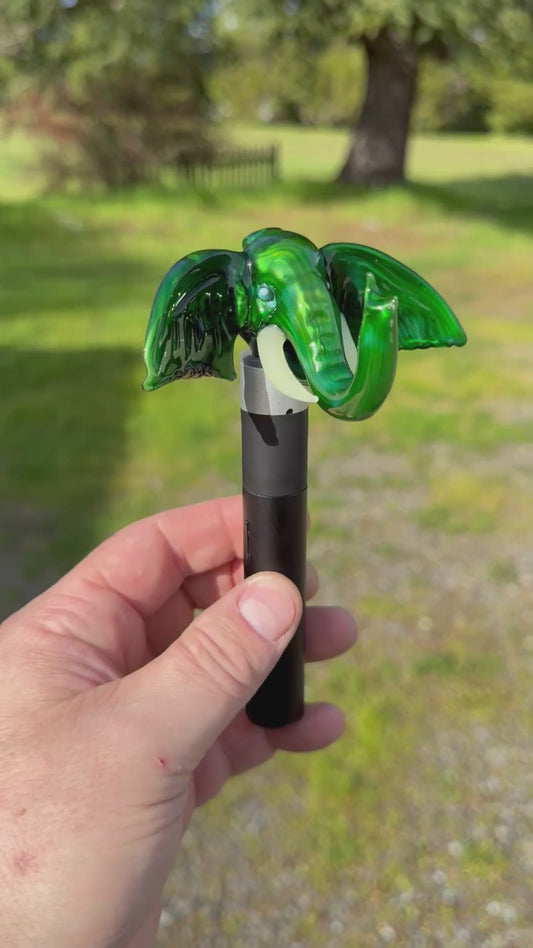 XP Green over Chromuim Elephant head Pivot tip