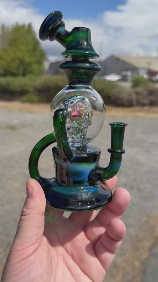 Floating Orbital Xp Green Skull