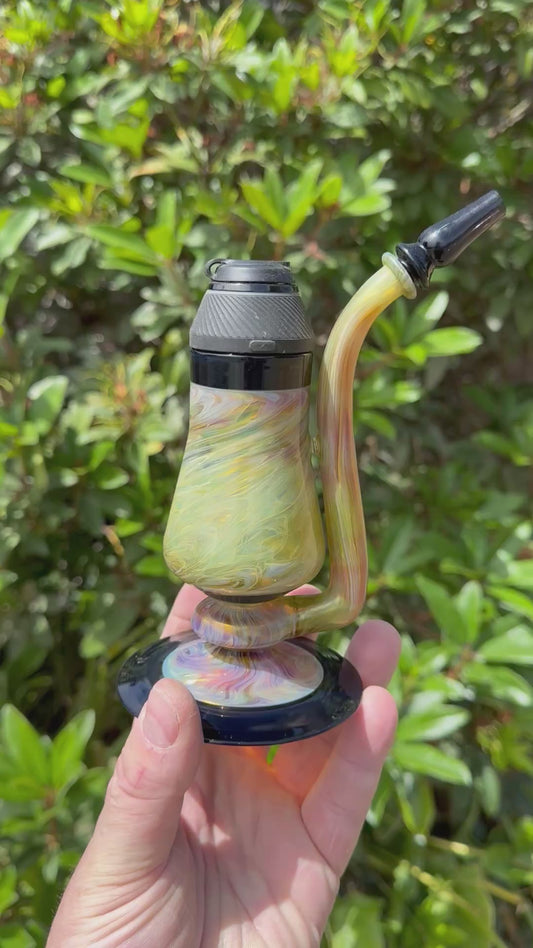 Proxy Sherlock/Drinking Glass Amber Purple over Electrum